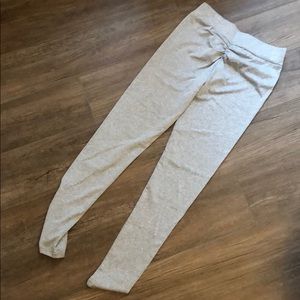 Gray Yoga Pants with ruching.